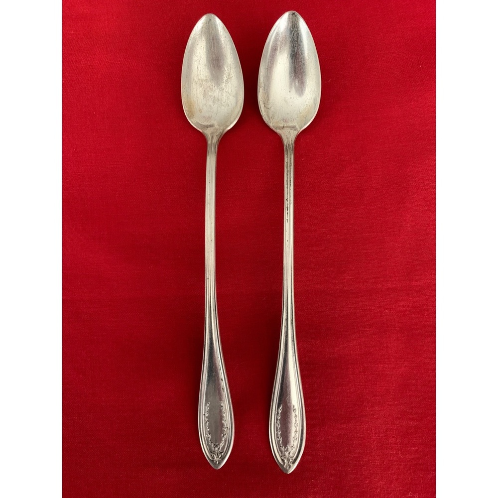 Antique 1877 N.F. Co. (Niagra Fall) Iced Tea Spoons.